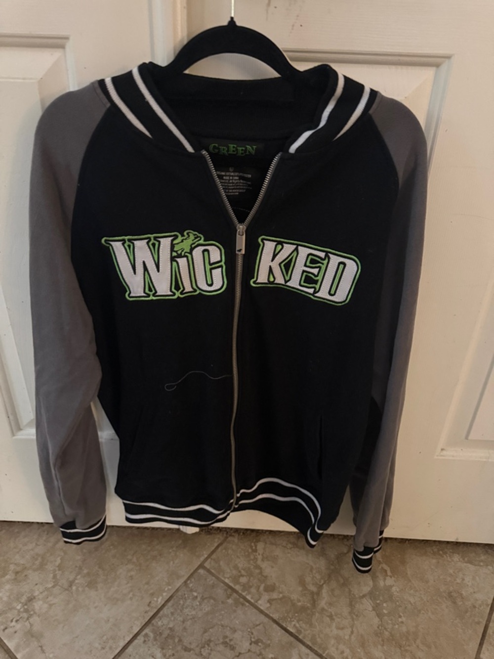 Adult L Wicked for Good Varsit Jacket from Broadway